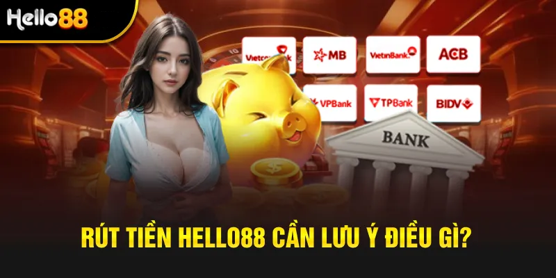 Trong quá trình thực hiện lệnh rút tiền tại Hello88 bạn cần lưu ý một số chi tiết